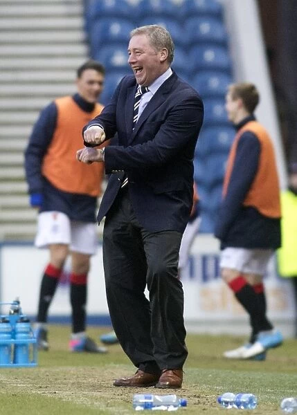 Rangers Football Club: Ally McCoist's Euphoric Gangnam Style Celebration After Chris Hegarty's Goal (2-0) vs Linfield at Ibrox Stadium