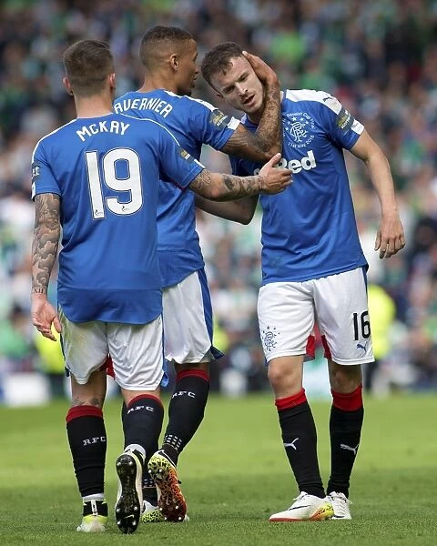 Rangers Football Club: Andy Halliday and James Tavernier's Jubilant Moment after Scottish Cup Victory Goal (2003)
