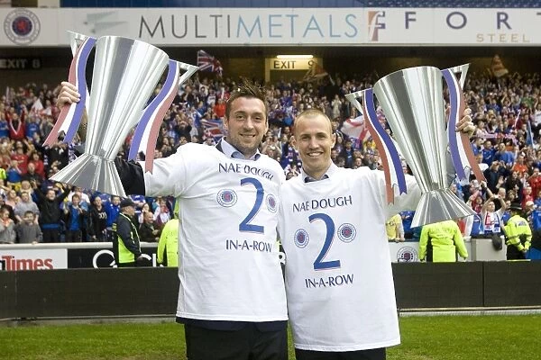 Rangers Football Club: Champions League of Scotland 2009-2010 - McGregor and Miller's Title-Winning Celebration