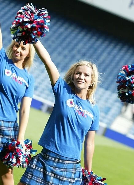 Rangers Football Club: Champions Walk 2010 - Cheerleaders Spread Joy and Give Back through Charity Foundation Performance