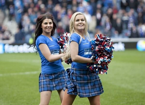 Rangers Football Club: Cheerleaders Celebrate 3-1 Victory Over St Mirren at Murray Park