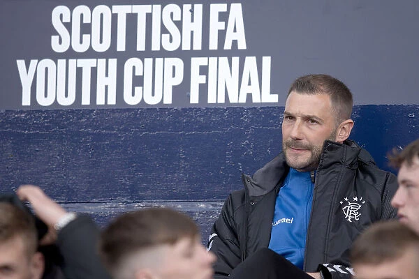 Rangers Football Club: Coach Kevin Thomson at the 2003 Scottish FA Youth Cup Final, Hampden Park