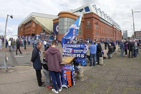 Rangers Football Club: Electric Fan Zone at Ibrox Stadium Before the Hearts Clash