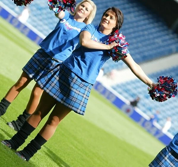 Rangers Football Club: Electrifying Cheerleaders Performance at Champions Walk 2010