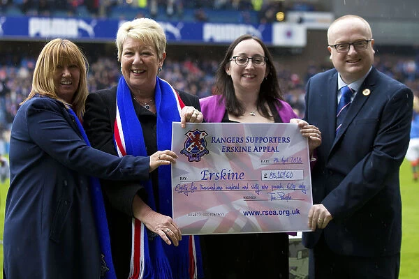 Rangers Football Club: Erkine Cheque Presentation to Supporters - Scottish Cup Victory Celebration at Ibrox Stadium (2003)