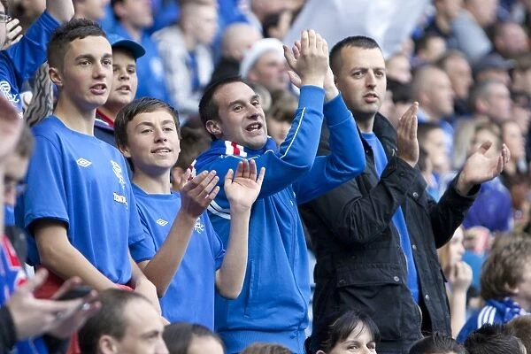 Rangers Football Club: Euphoric Fans Celebrate 4-1 Victory Over Montrose at Ibrox Stadium