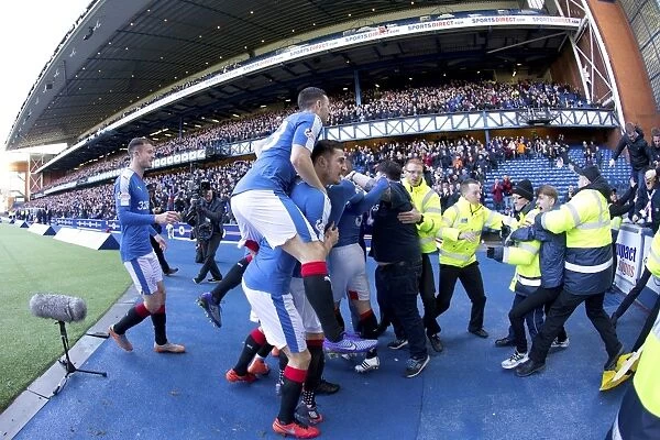 Rangers Football Club: Harry Forrester's Euphoric Goal Celebration - William Hill Scottish Cup Quarterfinal Victory at Ibrox Stadium