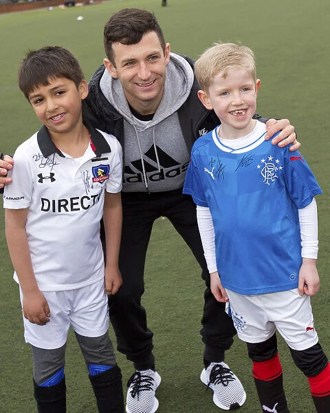 Rangers Football Club: Holt and Cummings Inspire Young Soccer Stars at Easter Camp, Ibrox Complex (Scottish Cup Winners 2003)