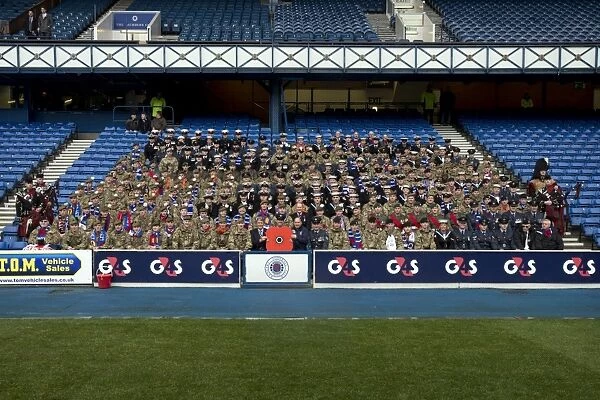 Rangers Football Club: Honoring Heroes - A Unique Gathering at Ibrox Stadium (2-0 Peterhead) with Sandy Jardine, Kenny McDowall, and 400 Military Personnel