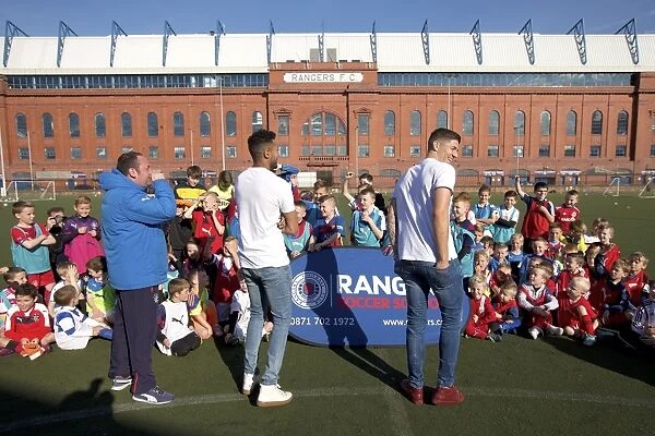 Rangers Football Club: Ibrox Complex - Wes Foderingham and Rob Kiernan Engage with Enthusiastic Soccer School Students