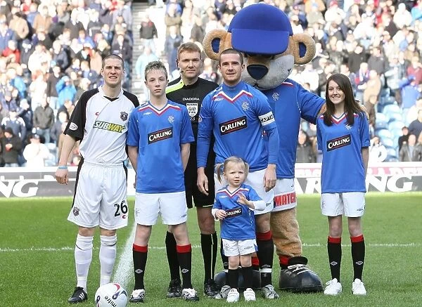 Rangers Football Club: Ibrox Mascot Celebrates Clydesdale Bank Premier League Victory over Gretna
