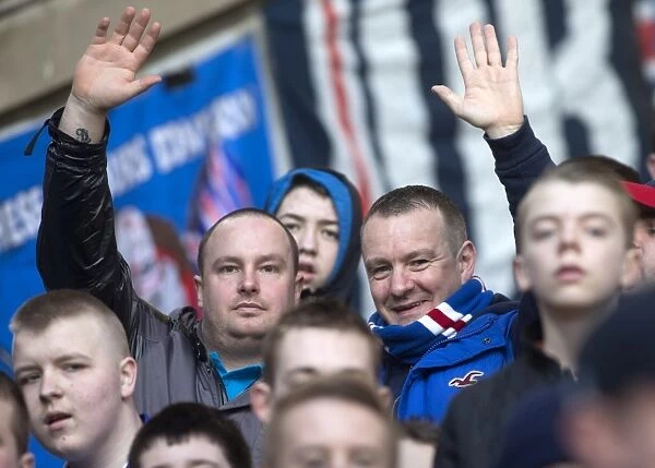 Rangers Football Club: Ibrox Stadium - Ecstatic Fans Celebrate Triumphant 3-1 Victory Over East Stirlingshire in the Irn-Bru Cup