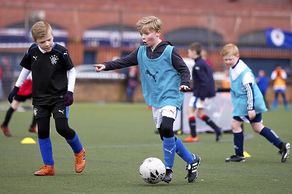 Rangers Football Club: Jason Holt and Jason Cummings Inspire Young Soccer Stars at Easter Camp, Ibrox Complex (Scottish Cup Champions 2003)