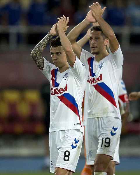 Rangers Football Club: Katic and Jack Celebrate Europa League Victory with Fans