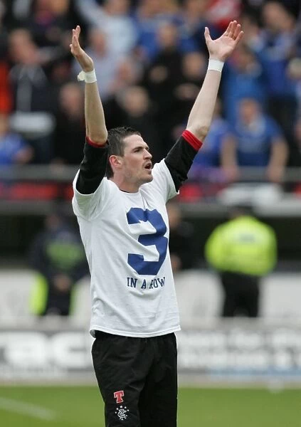 Rangers Football Club: Kyle Lafferty's Thrilling SPL Championship Celebration at Rugby Park (2010-11)