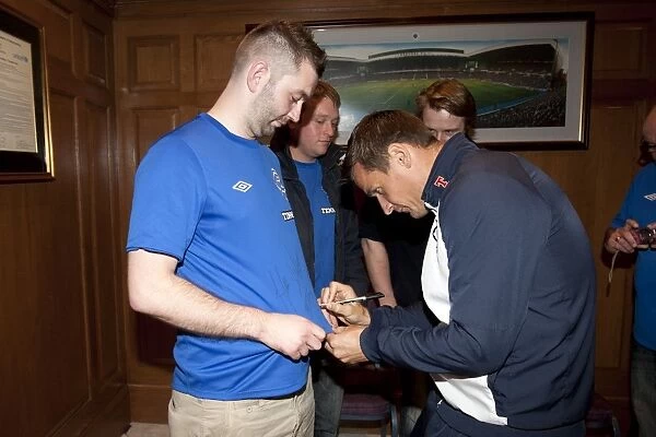 Rangers Football Club: Lee McCulloch Greets Fans at Ibrox Stadium Before Thrilling 5-1 Victory over Elgin City