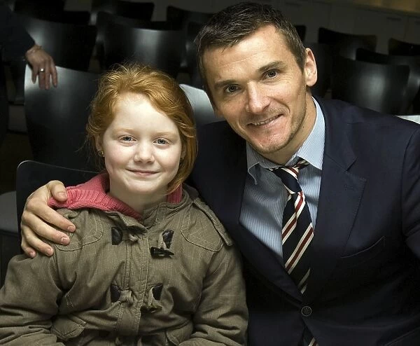 Rangers Football Club: Lee McCulloch Interacting with Young Fans at the 2009 Junior AGM