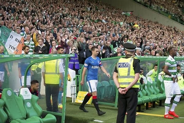 Rangers Football Club: Lee Wallace and Team Emerging from Celtic Park Tunnel - Ladbrokes Premiership Clash