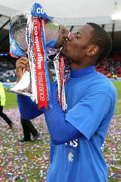 Rangers Football Club: Maurice Edu's Triumph with the Co-operative Insurance Cup (2011) - Rangers Celebrate Victory over Celtic at Hampden Stadium