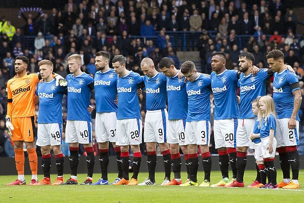 Rangers Football Club: Minutes Silence for Ray Wilkins at Ibrox Stadium (Scottish Cup Winning Squad, 2003)