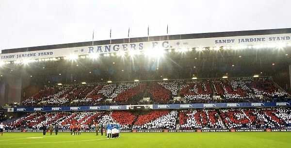 Rangers Football Club: A Sea of Red and White - Scottish Championship: Rangers vs Falkirk at Ibrox Stadium for Remembrance Day (Scottish Cup Champions 2003)