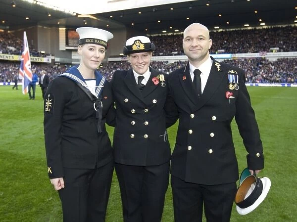 Rangers Football Club: A Tribute to Armed Services Personnel and Erskine Veterans on Remembrance Day at Ibrox Stadium (Rangers 3-1 Dundee United)