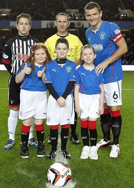 Rangers Football Club: Triumphant Captains and Mascots Celebrate Scottish Cup Victory at Ibrox Stadium (2003)