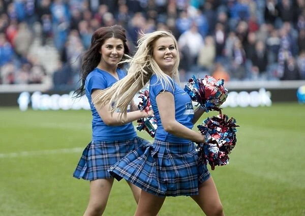Rangers Football Club: Triumphant Cheerleaders Celebrate 3-1 Win Over St Mirren
