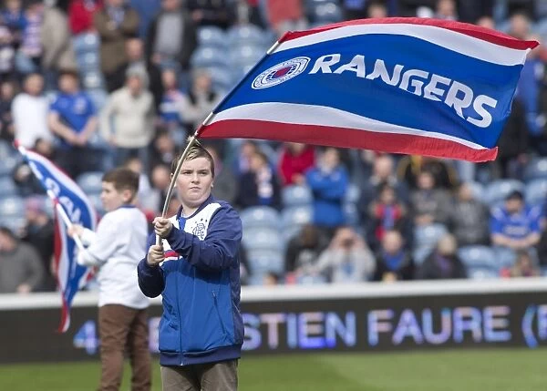 Rangers Football Club: Triumphant Flag Bearers Celebrate 2-0 Victory Over Clyde at Ibrox Stadium