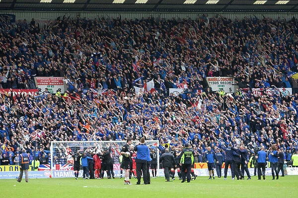 Rangers Football Club: Unforgettable Champions League Triumph at Rugby Park - Glorious Celebration with Fans (SPL 2010-11)
