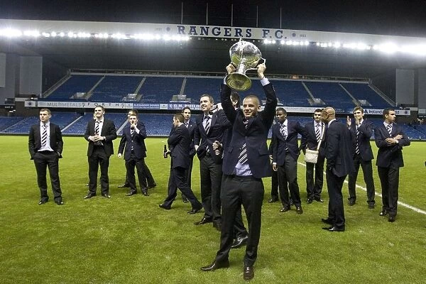 Rangers Football Club: Vladimir Weiss's Triumphant Co-operative Cup Victory Celebration at Ibrox Stadium (2011)