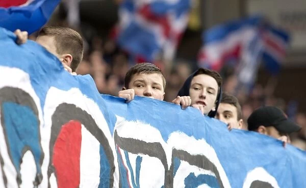 Rangers Football Club's Glory Days at Ibrox: A Sea of Fans Celebrating the 2003 Scottish Cup Victory