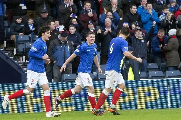 Rangers Fraser Aird: The Moment of Triumph - Winning Goal in Scottish Third Division Match vs. Queens Park at Hampden Park
