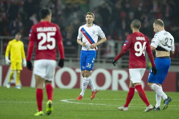 Rangers Gareth McAuley Makes Late Debut Against Spartak Moscow in Europa League Group G