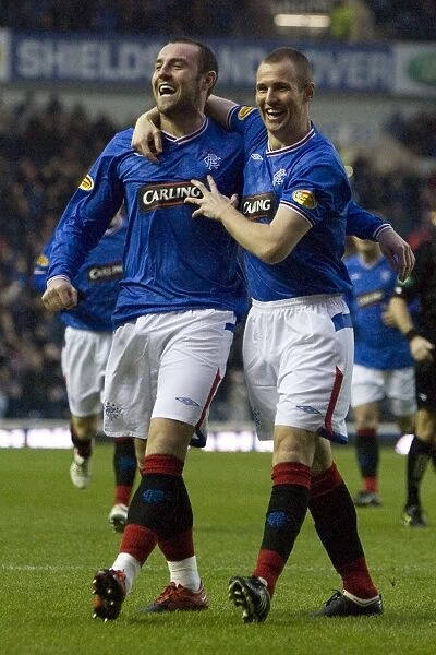 Rangers Glory: Boyd and Miller's Unforgettable Celebration - 3-0 Victory over St. Johnstone (Clydesdale Bank Premier League, Ibrox)
