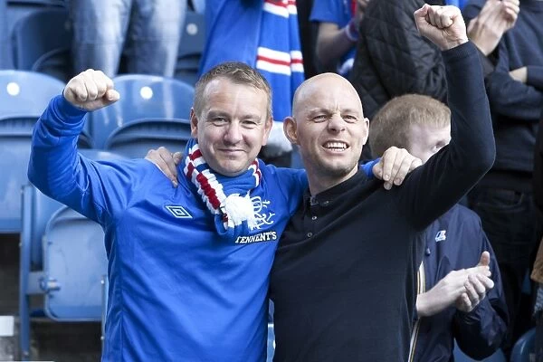 Rangers Glory: Ecstatic Fans Celebrate 4-1 Victory Over Montrose at Ibrox Stadium