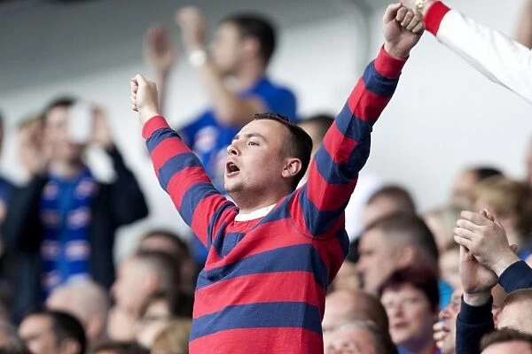 Rangers Glory: Unforgettable Fans Euphoria - A Sea of Passion During Rangers 5-1 Victory over East Stirlingshire at Ibrox Stadium