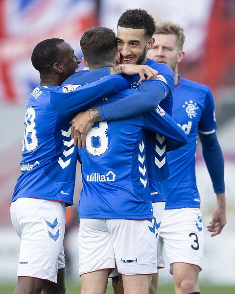 Rangers Goldson and Jack: Celebrating First Goal in Hamilton Premiership Clash
