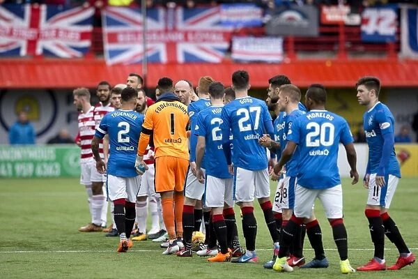 Rangers and Hamilton Academical: Post-Match Handshake at The SuperSeal Stadium - Scottish Cup Champions 2003