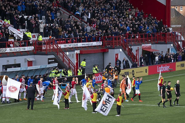 Rangers and Hamilton Players Kick-Off Scottish Premiership Match at Hope Central Business District Stadium