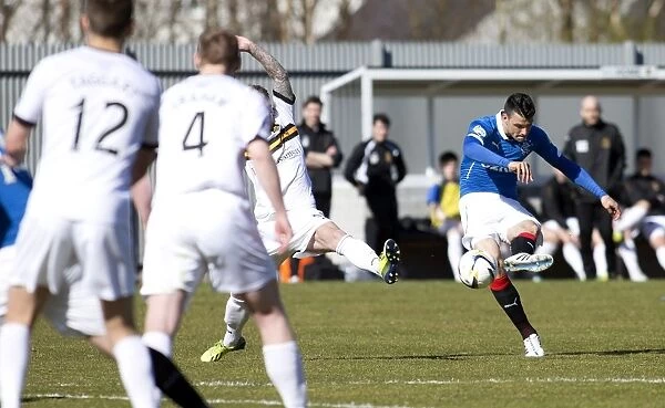 Rangers Haris Vuckic Scores the Winning Goal in Scottish Championship Match Against Dumbarton