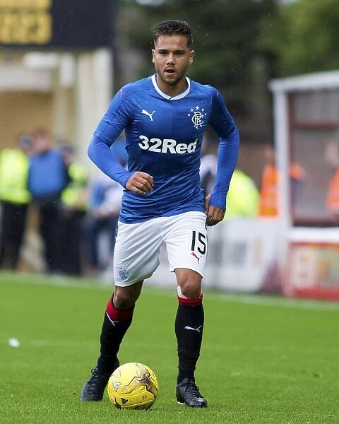 Rangers Harry Forrester in Action: Thrilling Betfred Cup Clash at Motherwell's Fir Park