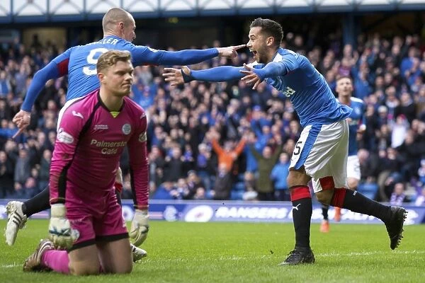 Rangers Harry Forrester Scores Brace in Championship Showdown vs. Queen of the South at Ibrox Stadium