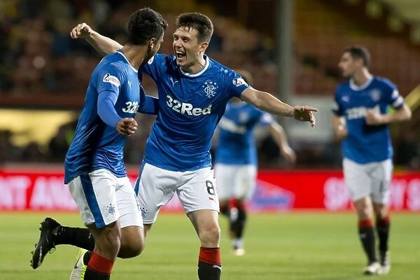Rangers: Herrera and Jack Celebrate Betfred Cup Quarterfinal Goal