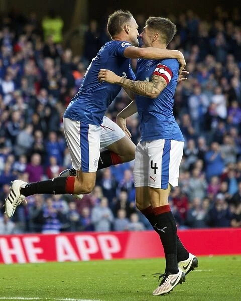Rangers: Hill and Kiernan's Unforgettable Goal Celebration in Betfred Cup Match vs. Peterhead at Ibrox Stadium