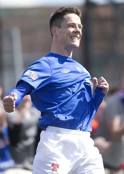 Rangers Ian Black's Exultant Moment: 4-2 Victory Over East Stirlingshire in Scottish Third Division