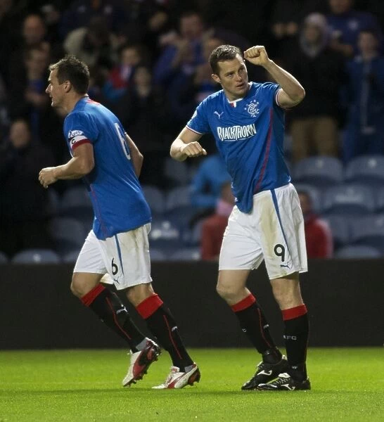 Rangers Jon Daly: Ecstatic Reaction to Scoring the Decisive Goal in Rangers 3-0 Scottish Cup Victory over Airdrieonians at Ibrox Stadium
