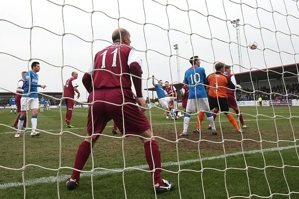 Rangers Jon Daly Scores the First Goal: Arbroath vs Rangers, Scottish League One, 2003 Scottish Cup