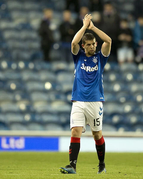 Rangers Jon Flanagan Embraces Ibrox Fans in Europa League Play-Off Triumph