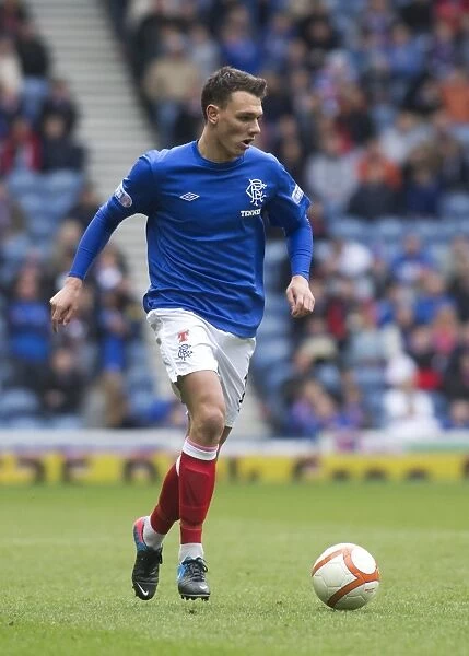 Rangers Kal Naismith Scores the Second Goal against Clyde at Ibrox Stadium in the Scottish Third Division